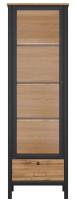 Шкаф Loft REG1W1S (дуб вотан, дуб вотан-черный (Black Red White (БРВ)) ) в Черноморском от производителя в интернет магазине Планета Комфорта Шкаф Loft REG1W1S (дуб вотан, дуб вотан-черный (Black Red White (БРВ)) ) в Черноморском от производителя