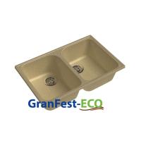 Мойка Granfest eco-15 (ГР 740х480хh200) (шир.ящ.min 720) без сифона (Цвет мойки черный) в Черноморском от производителя в интернет магазине Планета Комфорта Мойка Granfest eco-15 (ГР 740х480хh200) (шир.ящ.min 720) без сифона (Цвет мойки черный) в Черноморском от производителя