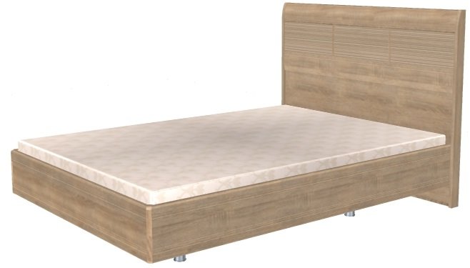 Фото Кровать двуспальная Мелисса КР-2802 (СМ 140х200) с ламельным основанием от производителя Лером в Черноморском по цене 31 980 ₽