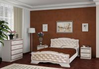 Фото nedorogie-krovati кровать двуспальная карина-10 (см 140х200) с элементами светлой экокожи, без основания с универсальн производитель Браво-мебель