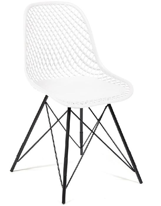 Стул Винцент (Vincent) (mod 8001) ( Обивка стула:пластик, черный, белый (Tetchair) )