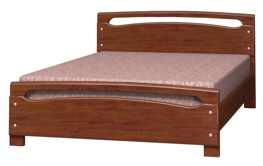 Фото Кровать двуспальная Камелия-2 (СМ 140х200) без основания с универсальными царгами от производителя Браво-мебель в Черноморском по цене 21&nbsp;830 ₽