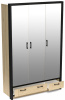 Фото Шкаф Бостон (135) трехдверный (3 зеркала) от производителя СБК в Черноморском по цене 30&nbsp;910 ₽
