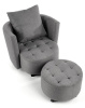 Фото Комплект Halmar Hampton (кресло для отдыха + подставка для ног) от производителя Halmar  в Черноморском по цене 48&nbsp;790 ₽