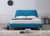 Кровать двуспальная Signal Gant (СМ 160х200) c ортопедическим основанием ( 160х200 , дерево/ткань , бирюзовый , без подъемного мех. , без ящиков , без матраса (Signal) )