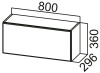 Фото Кухня Геометрия шкаф навесной ШГ800 от производителя  в Черноморском по цене 4&nbsp;640 ₽