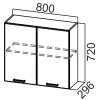 Фото Кухня Арабика шкаф навесной Ш800 от производителя SV-мебель в Черноморском по цене 3&nbsp;610 ₽