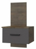 Фото Тумба прикроватная навесная Куба от производителя Браво-мебель в Черноморском по цене 5&nbsp;780 ₽