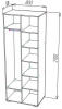 Фото Шкаф ШОН-13 (80) двухдверный от производителя Пирамида в Черноморском по цене 9&nbsp;830 ₽
