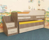 Фото Кровать 2-х ярусная Лесики (СМ 70х180/70х170) от производителя Пирамида в Черноморском по цене 24&nbsp;220 ₽