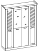 Фото Шкаф Прованс (182) четырехдверный от производителя Ставрополь Мебель в Черноморском по цене 22&nbsp;350 ₽