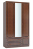 Фото Шкаф Лакированный ШР-3 (123) с зеркалом трехдверный от производителя Браво-мебель в Черноморском по цене 36&nbsp;530 ₽